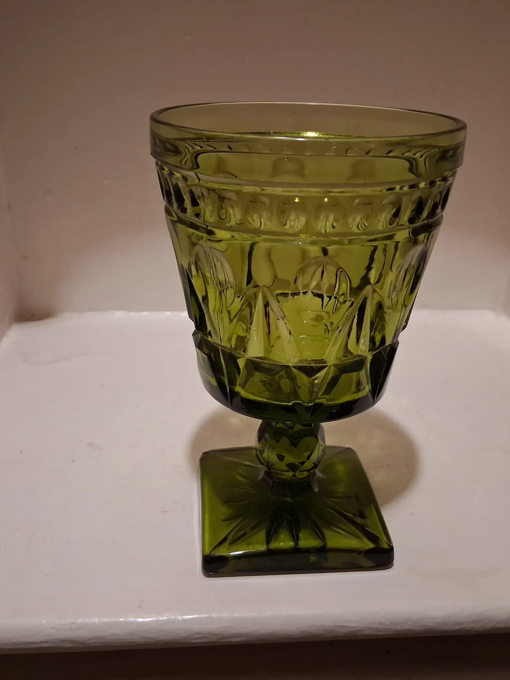 Vintage Indiana Glass Colony Park Lane Goblet